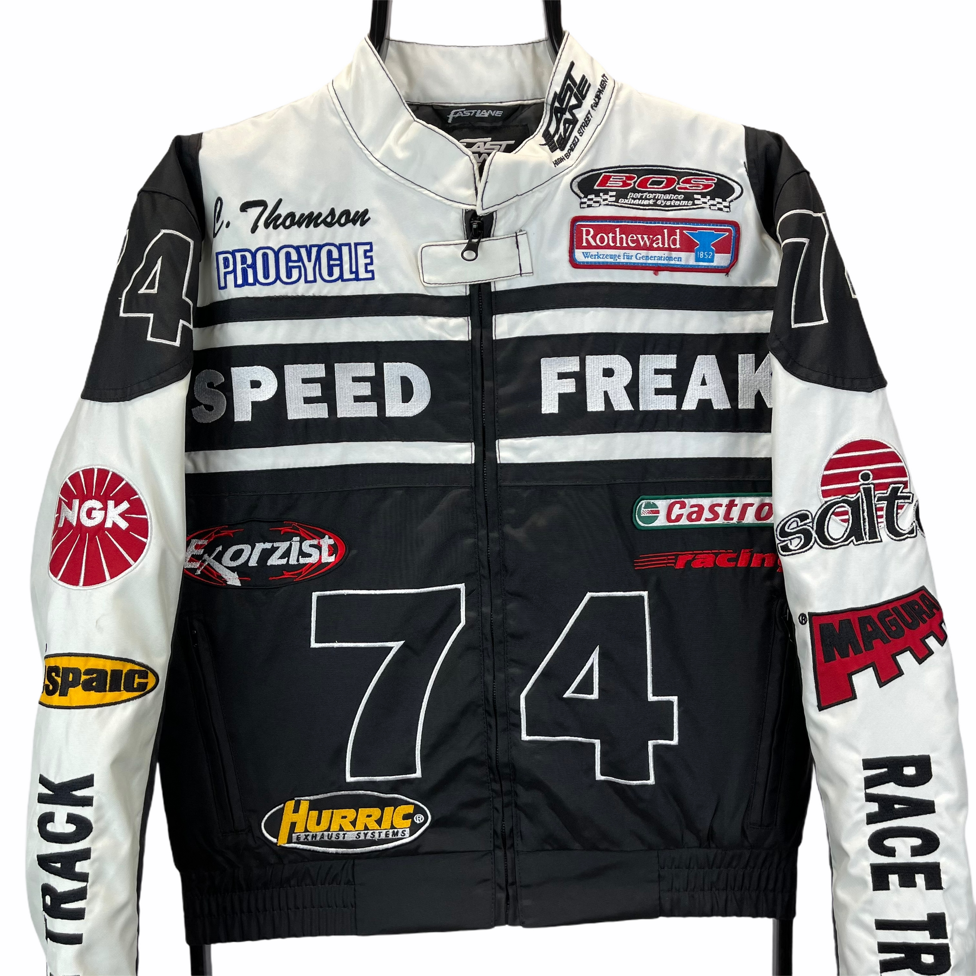 Vintage 'Speed Freak' Racing Jackettt - Men's XXS/Women's XS