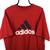 Vintage Adidas Spellout Tee in Red - Men's Large/Women's XL