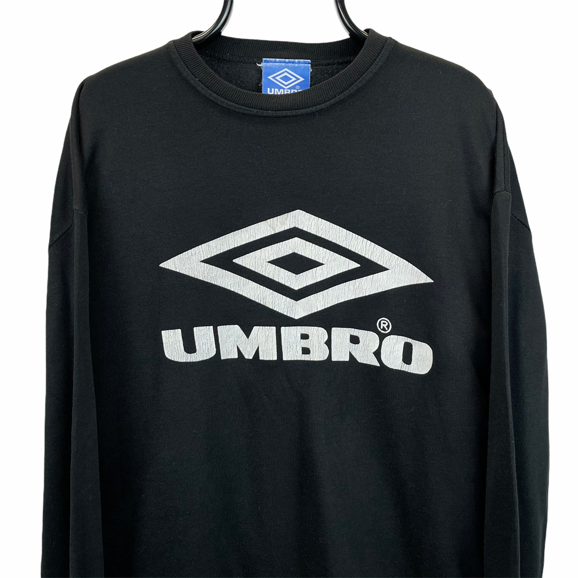 Vintage 90s Umbro Sweatshirt in Black & White - Men's Large/Women's XL