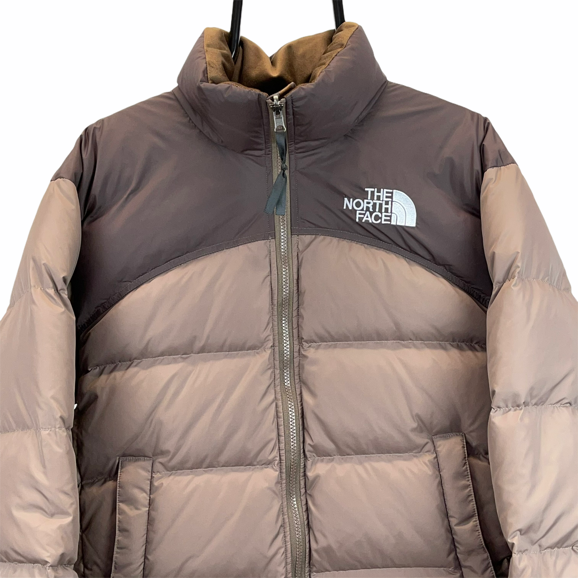 North Face Nuptse 700 Puffer Jacket in Brown - Men's Small/Women's Medium
