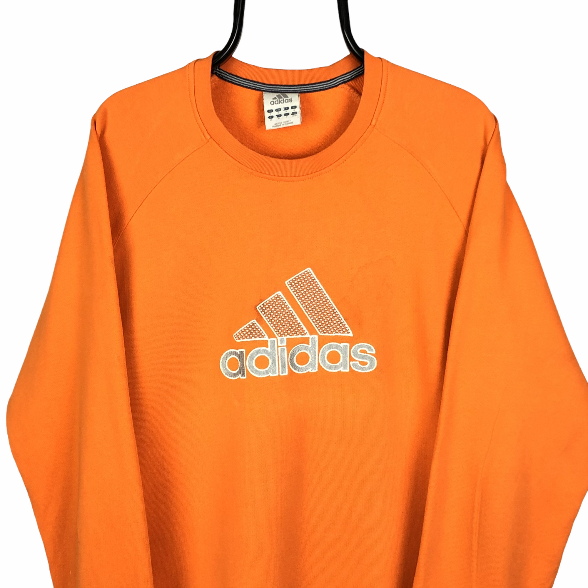 Vintage Adidas Spellout Sweatshirt in Orange - Men's Large/Women's XL