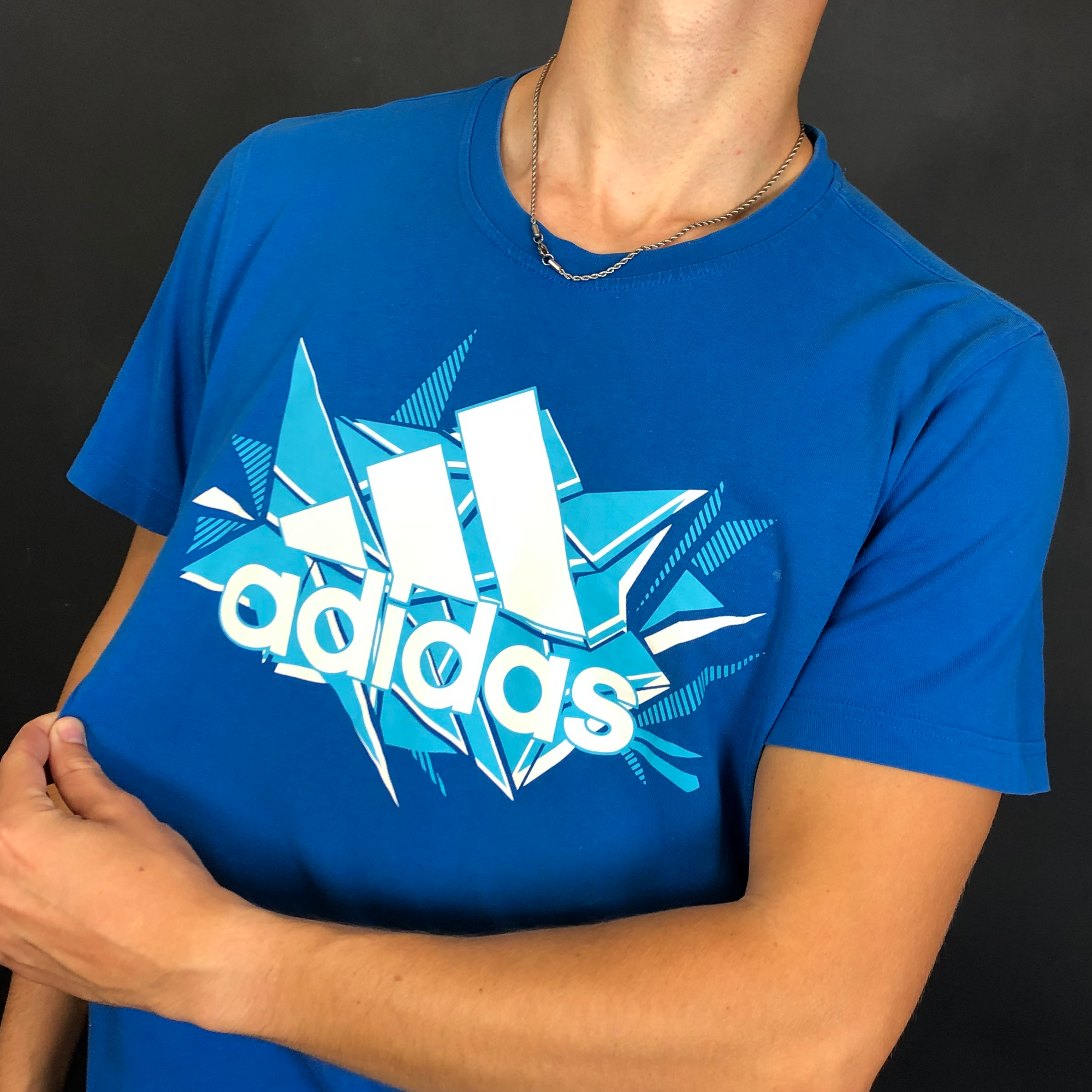 Vintage Adidas Logo Print T-Shirt - Large - Vintique Clothing