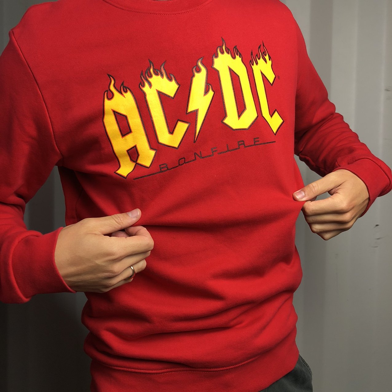 Genuine Vintage AC/DC Sweatshirt - Medium - Vintique Clothing
