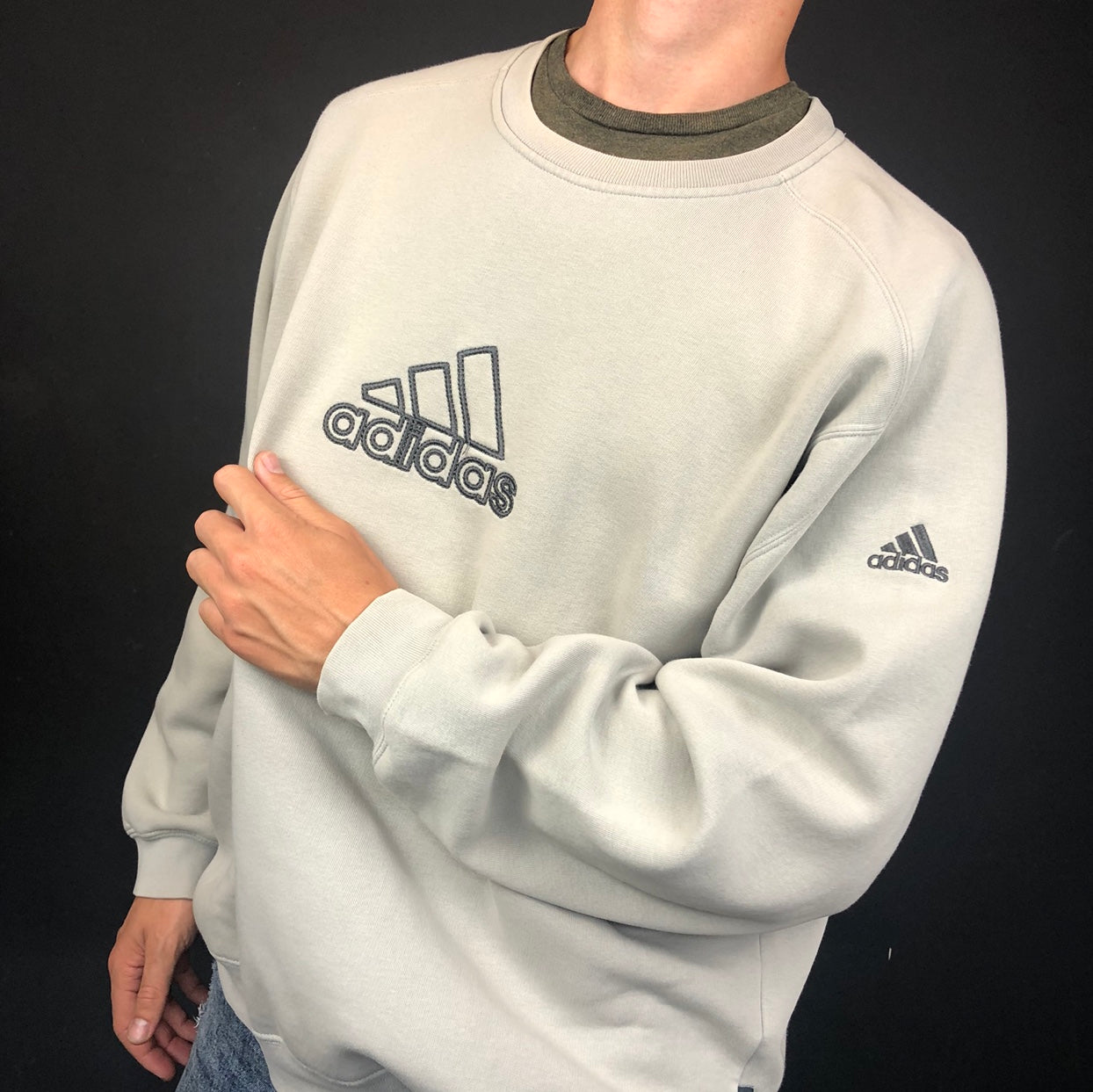 Vintage Adidas Sweatshirt with Embroidered Spellout