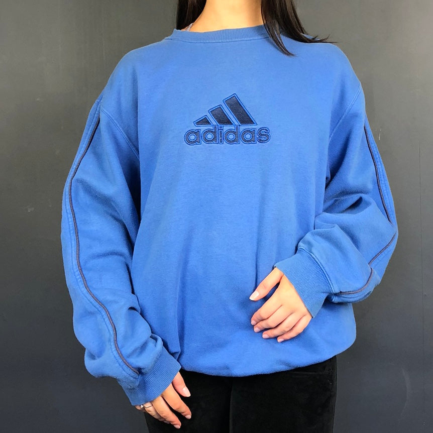 Vintage Adidas Spellout Sweatshirt with Embroidered Spellout