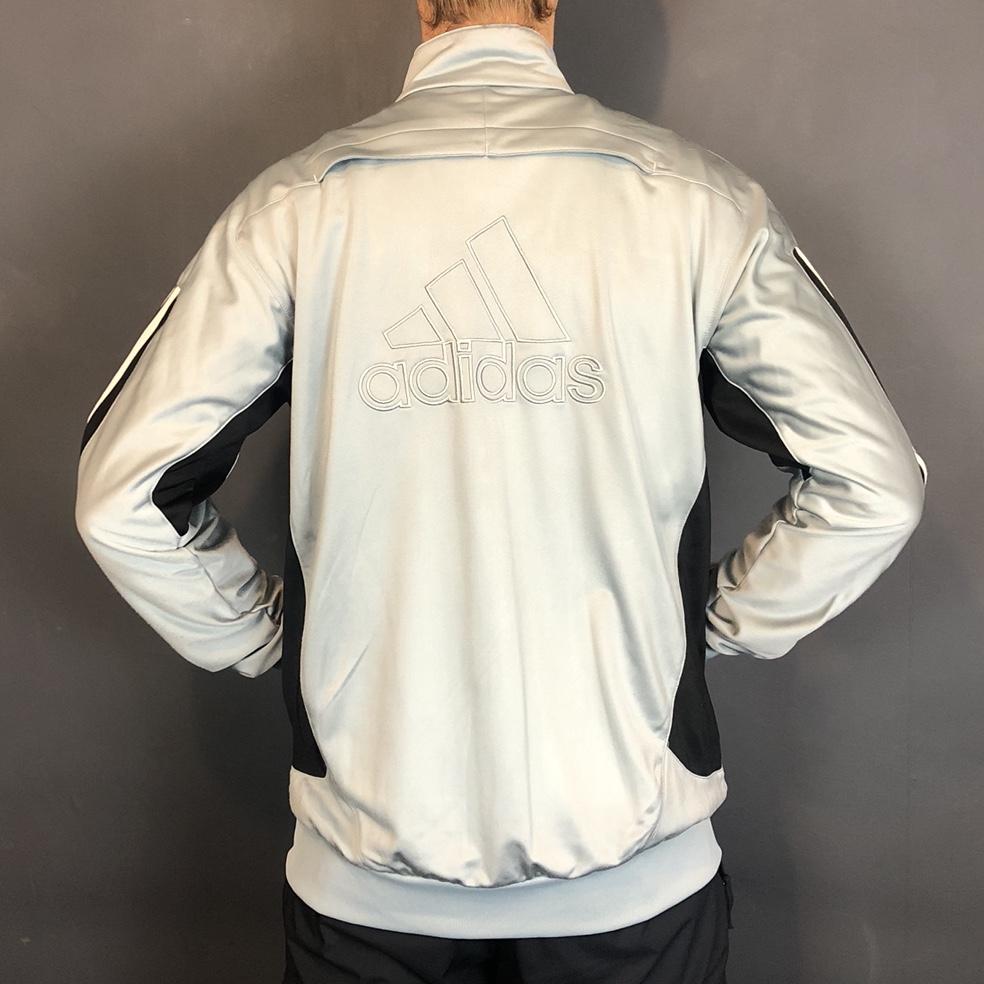 Vintage Adidas Track Jacket with Embroidered Logo - Medium - Vintique Clothing