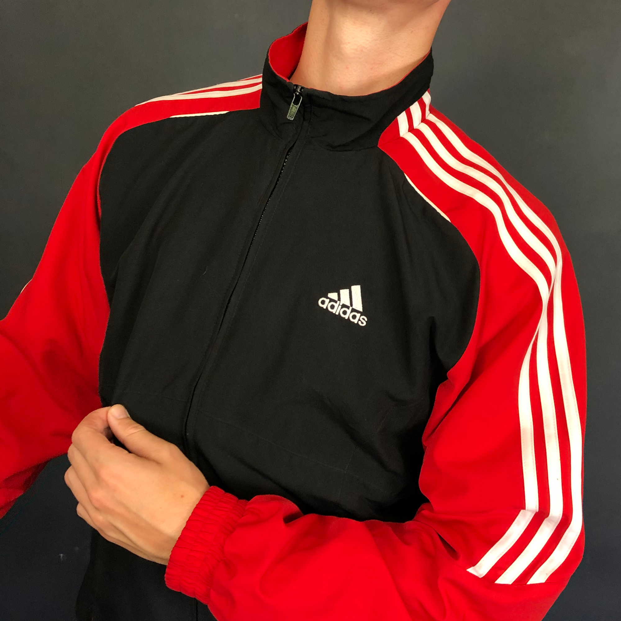 Vintage Adidas Track Jacket - Large/Medium - Vintique Clothing