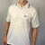 Vintage Nike Polo Shirt in Speckled White & Black - Large - Vintique Clothing
