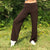 Vintage Relaxed Lightweight Stretch Trousers in Brown - Small
