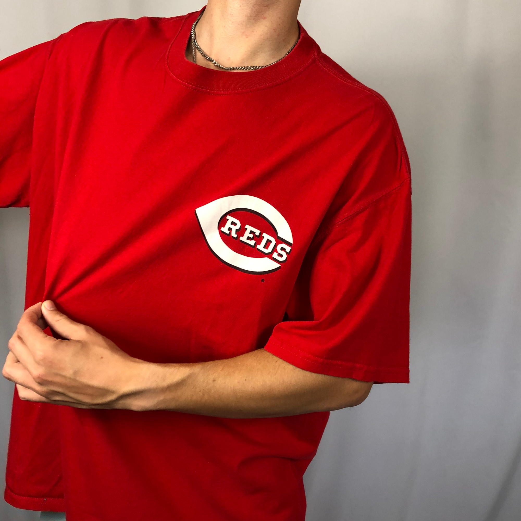Cincinnati Reds Oversized Tee - XL - Vintique Clothing