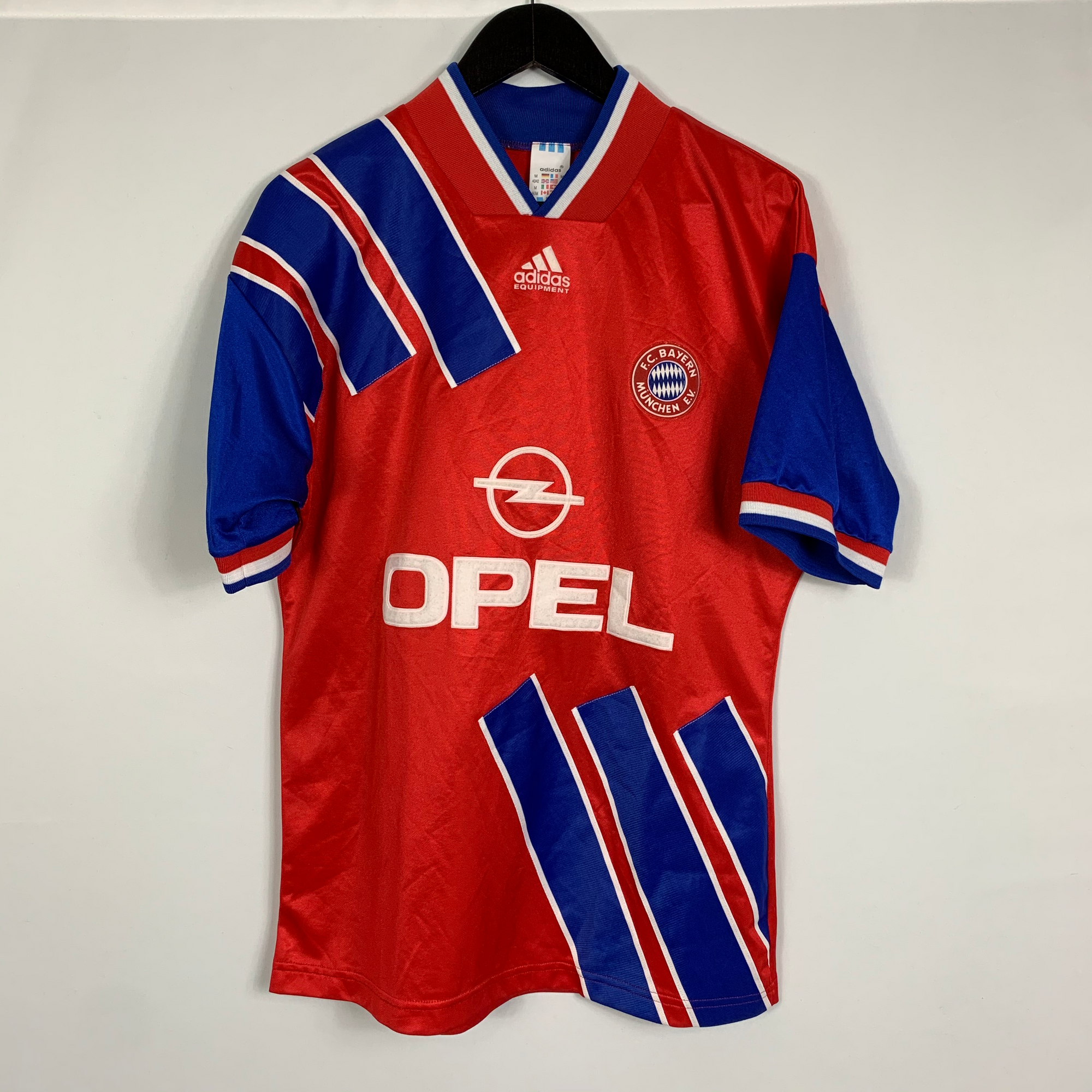 Vintage Adidas Equipment Bayern Munich 93/95 Home Shirt - Men's Medium/ Women's Large
