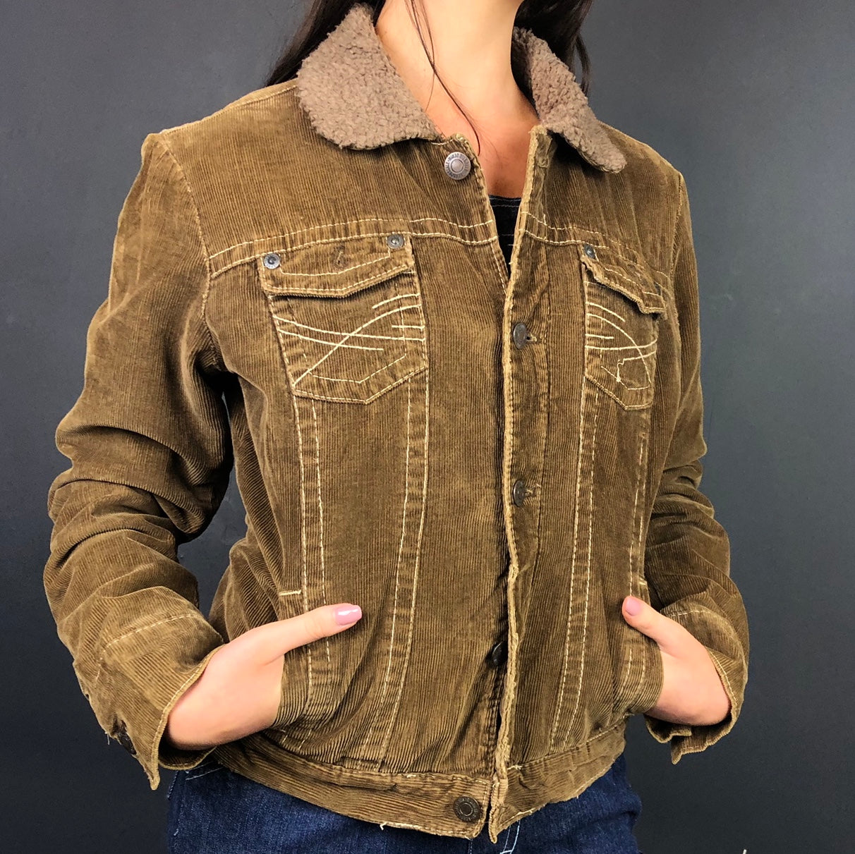 Super Cool 70’s Inspired Corduroy Jacket - Women's Small