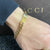 Gold Curb Identity Bar Bracelet - Round Link - Vintique Clothing