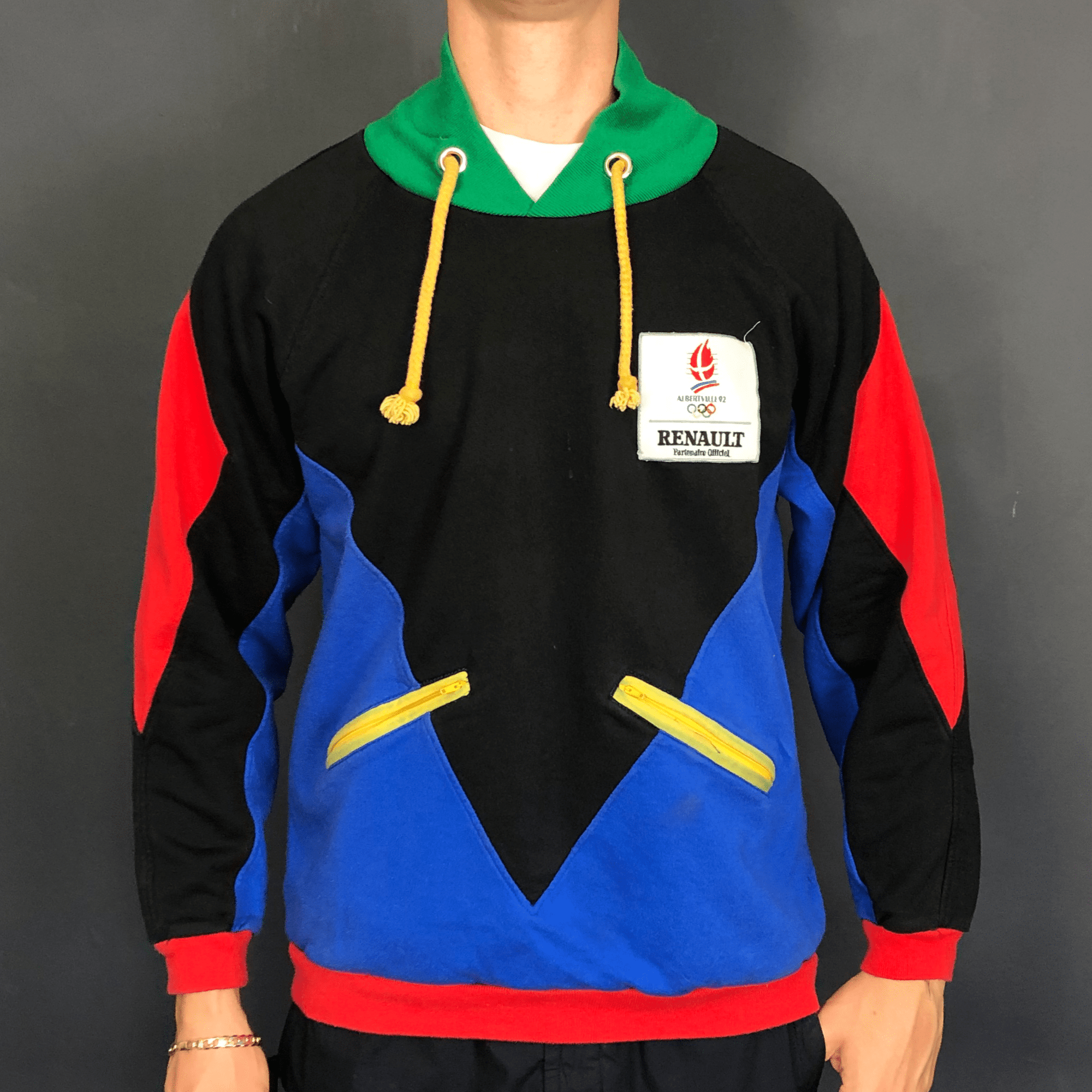 Vintage 'Official Albertville 1992 Winter Olympics' Hoodie - Men's Medium/Women's Large - Vintique Clothing