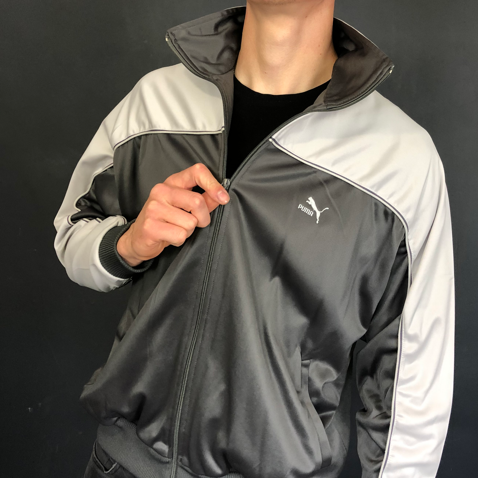 Vintage Puma Track Jacket - Large - Vintique Clothing