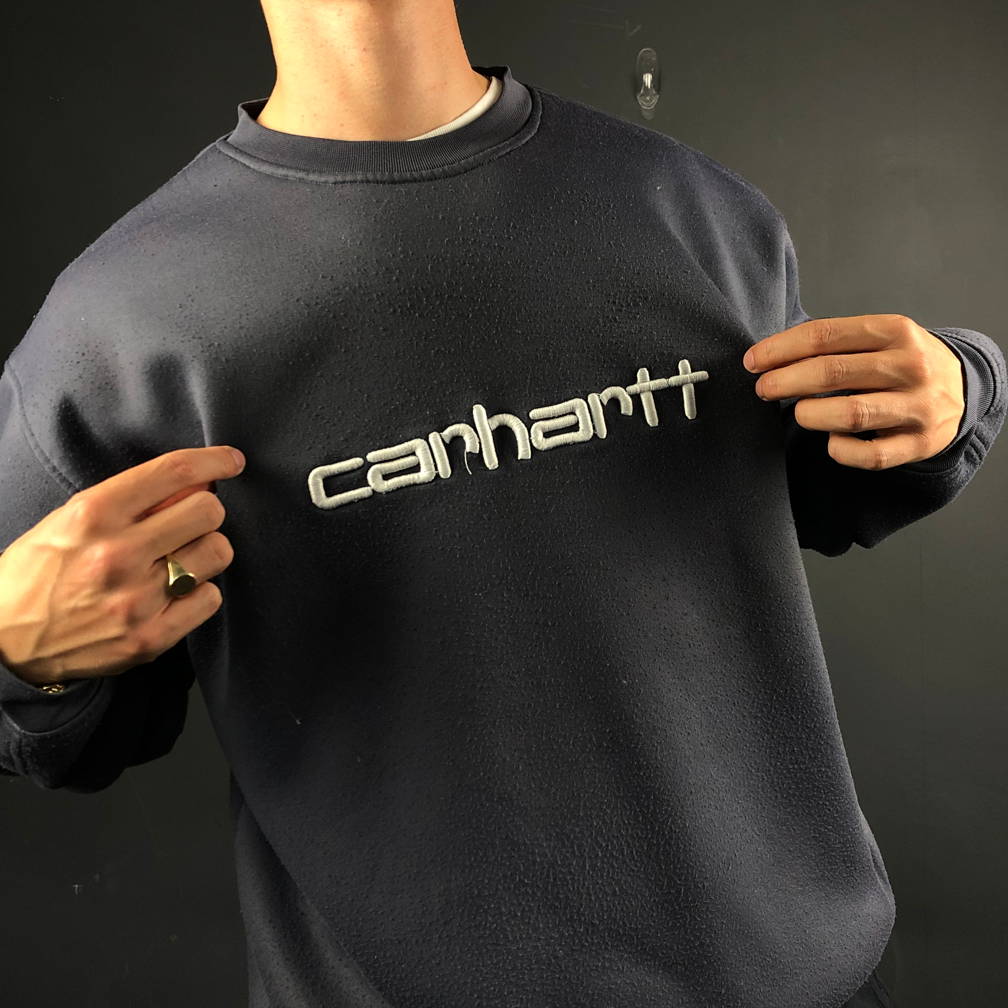 Vintage Carhartt Spellout Sweatshirt - Vintique Clothing