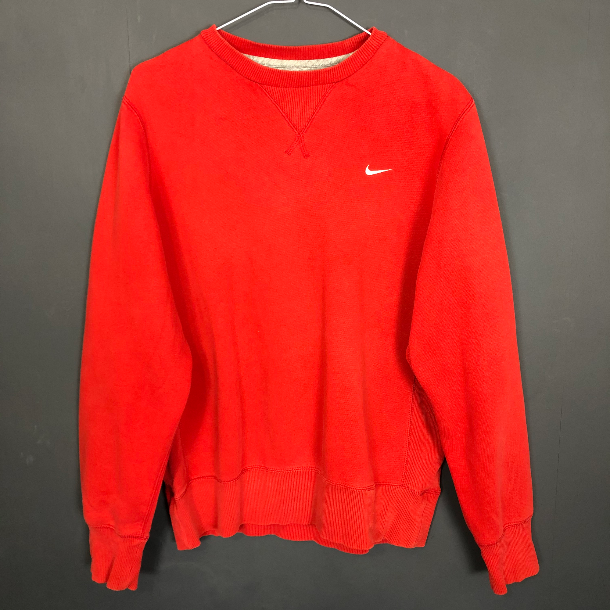 VINTAGE NIKE SWEATSHIRT WITH EMBROIDERED SWOOSH - Small - Vintique Clothing