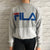 Vintage FILA Spellout Sweatshirt - Small