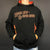 Vintage Harley Davidson Hooded Sweatshirt with Spellout & Flames Graphics - Medium