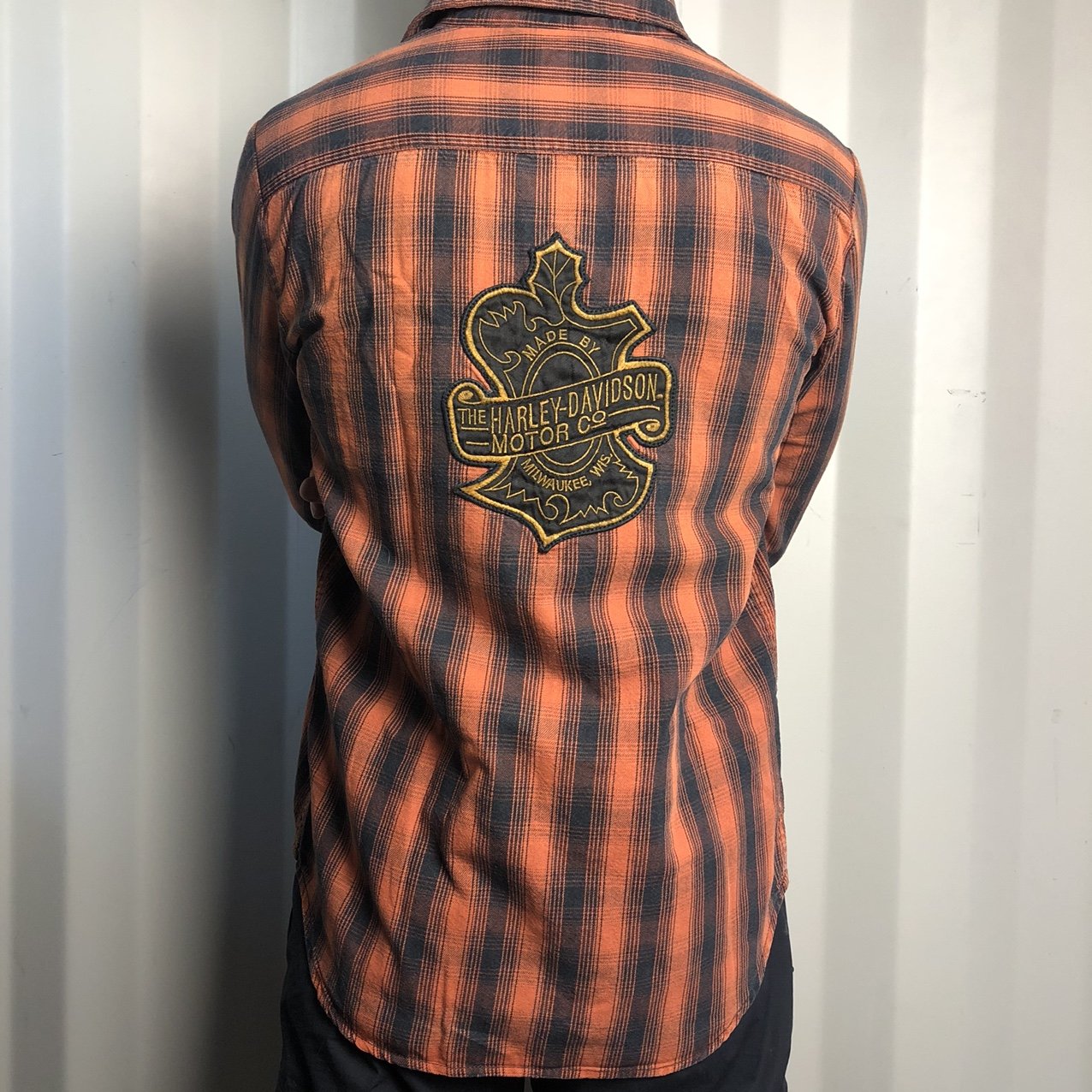 Harley Davidson Flannel Shirt - Medium - Vintique Clothing