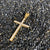 Iced Out Gold Cross Pendant - Rope Chain - Vintique Clothing