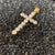 Diamond Cross Style Pendant - Rope Chain - Vintique Clothing
