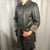 Vintage Giorgio Armani Leather Trench Coat - Women's Large / Men's Small