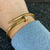 Women’s Classic Nail Gold Diamond Bracelet - Vintique Clothing