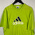 VINTAGE ADIDAS SPELLOUT TEE IN BRIGHT GREEN - LARGE
