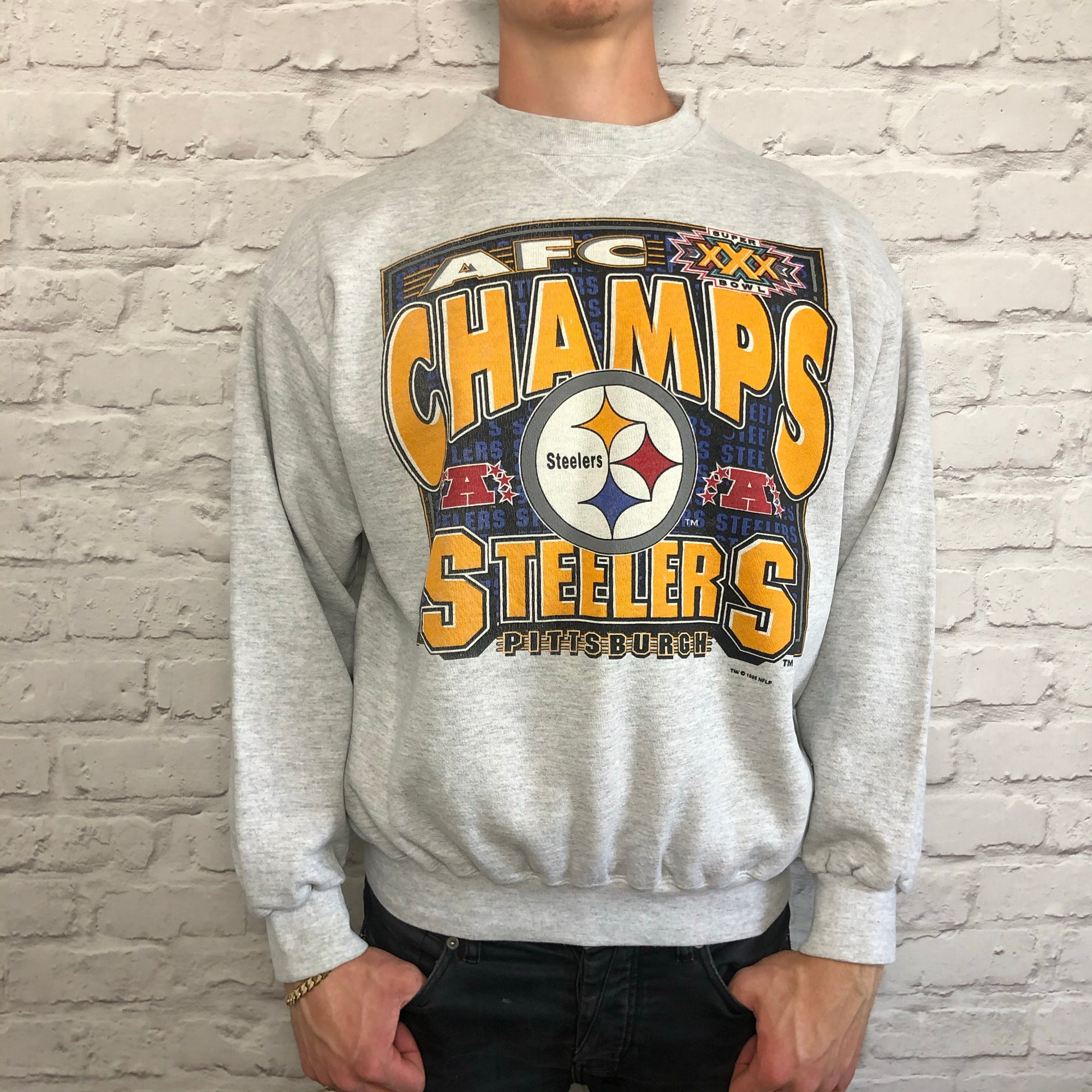 Vintage 1995 NFL Super Bowl XXX Pittsburgh Steelers Sweatshirt