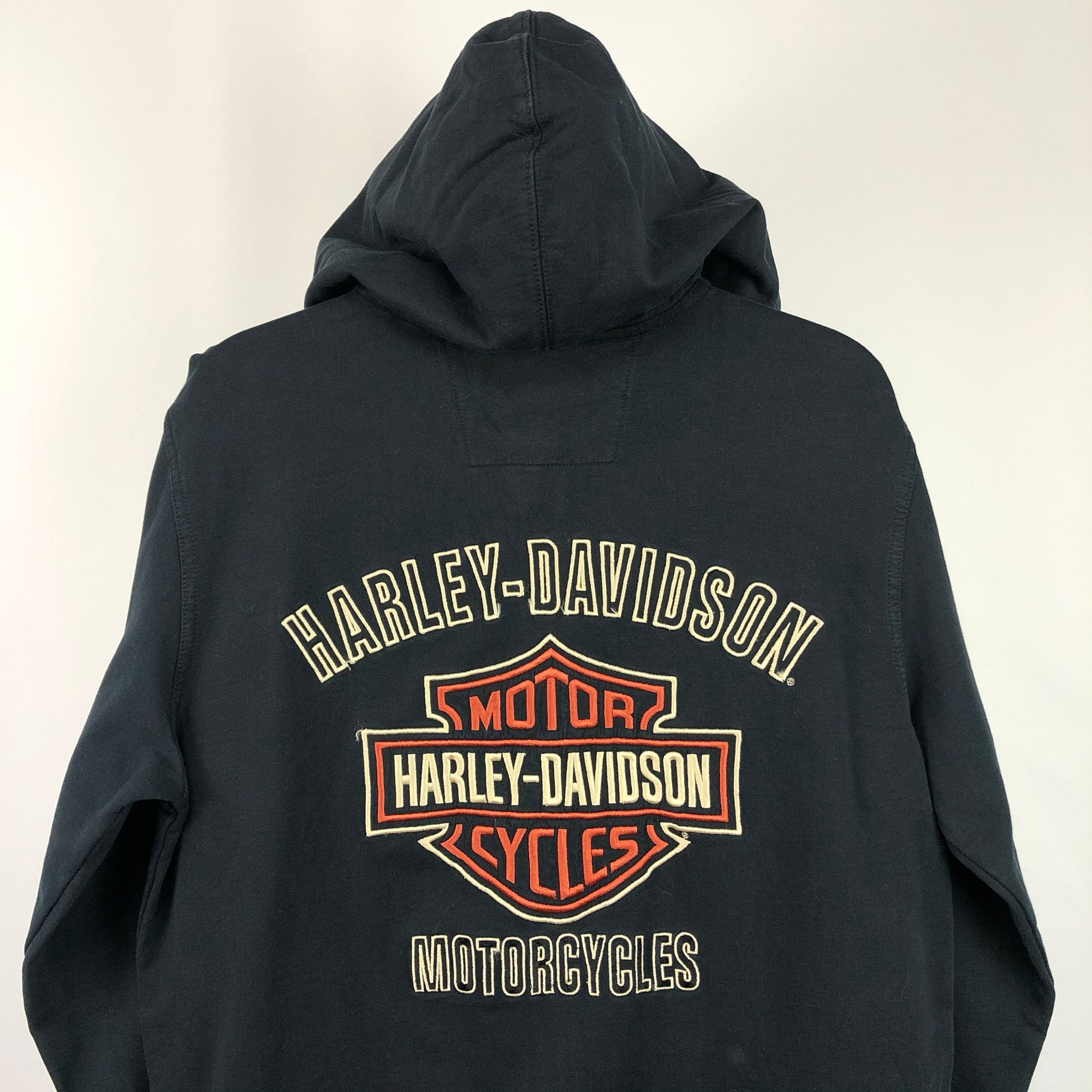 Vintage Harley Davidson Embroidered Logo Hoodie - Men’s Medium/Women’s Large
