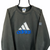 Vintage 90s Adidas Spellout Sweatshirt in Black, Blue & White - Men's Large/Women's XL