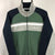 Vintage Champion Zip Sweatshirt in Sage Green, Navy & Grey - Men’s Medium/Women’s Large