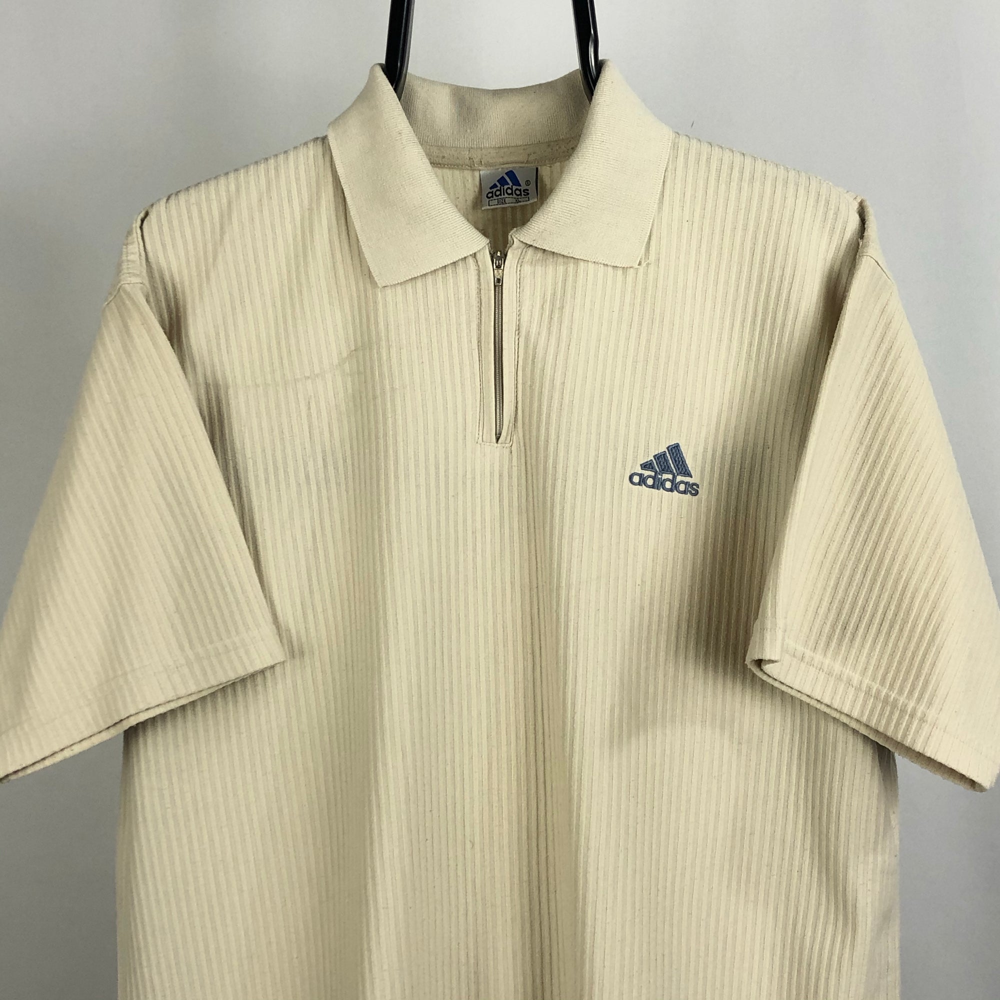 Vintage Adidas Zip Polo Shirt - Men’s Large/Women’s xl