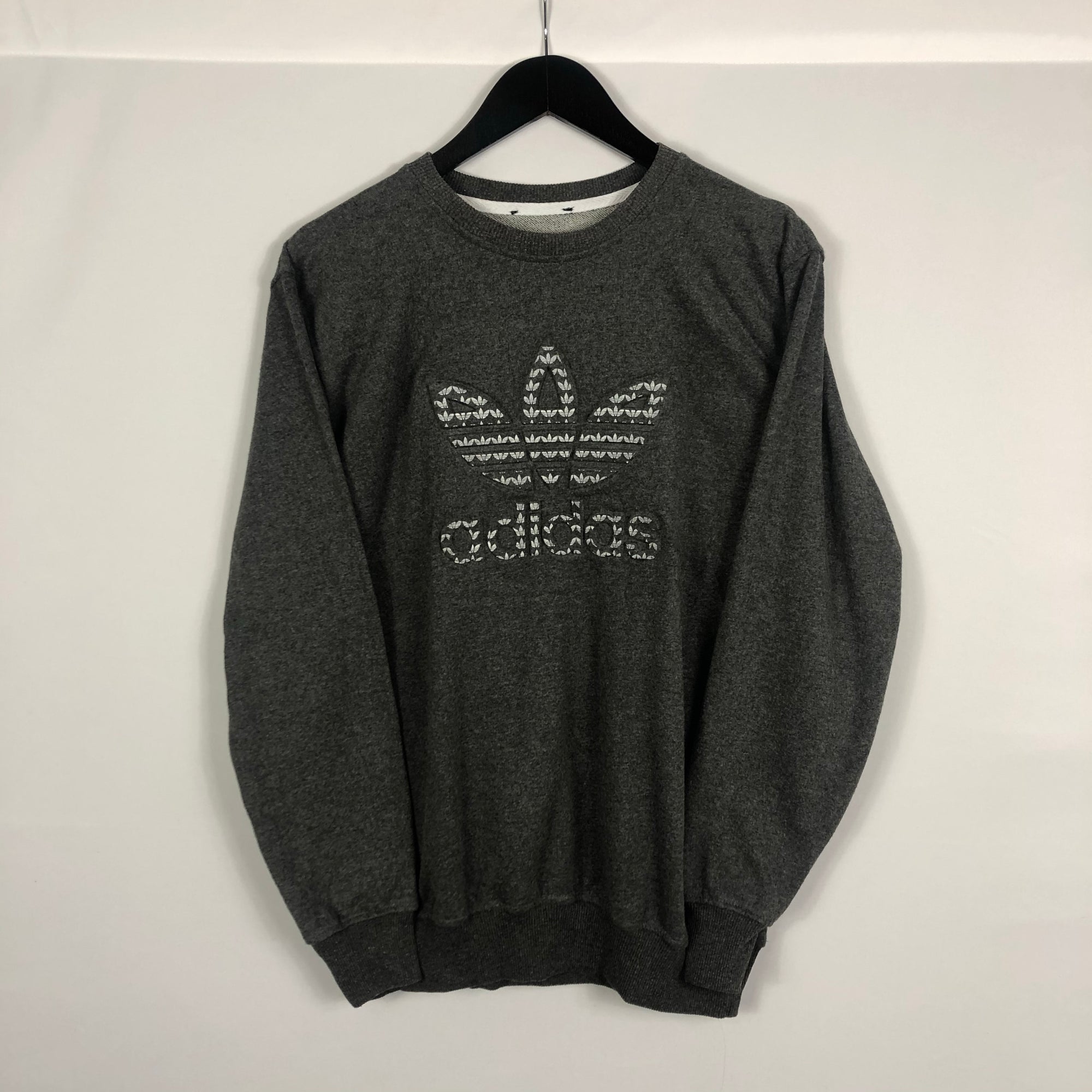 Adidas Spellout Sweatshirt with Embossed Logo - Medium
