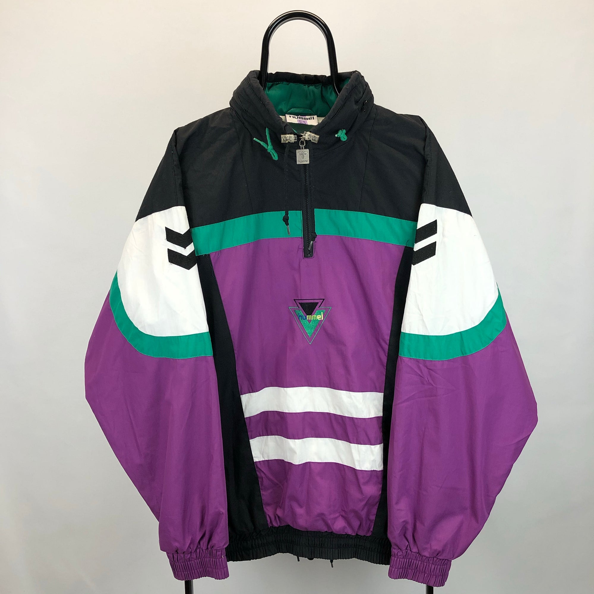 Vintage 90s Hummel 1/4 Zip Track Jacket - Men’s Large/Women’s XL