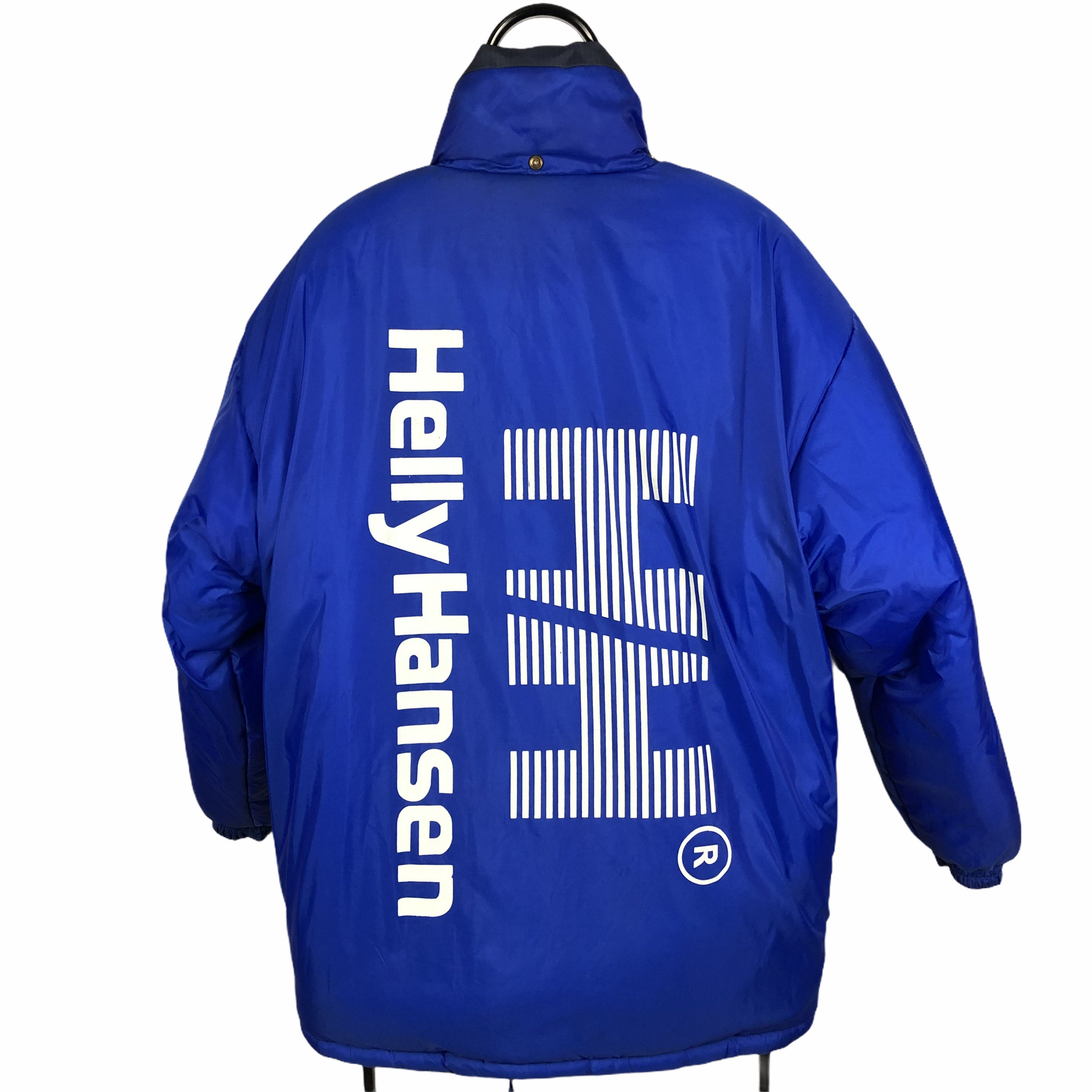 Vintage Helly Hansen Reversible Puffer Jacket in Blue/Navy - Men's XL/Women's XXL