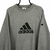 Vintage Adidas Sweatshirt in Grey & Forest Green - Men's Large/Women's XL