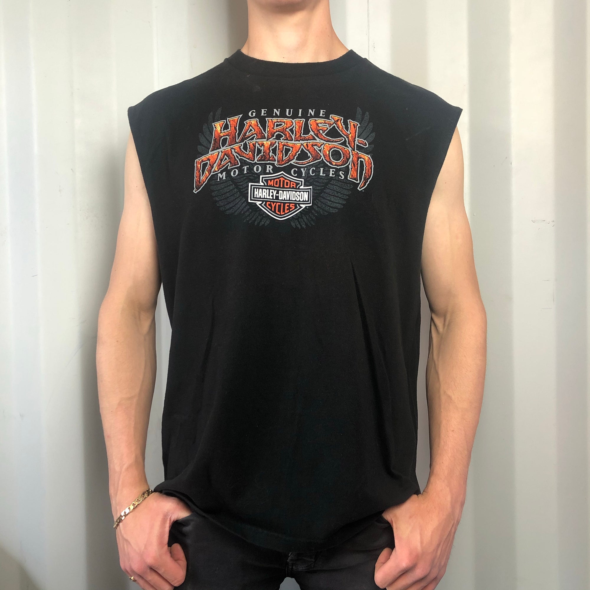 Vintage Harley Davidson Vest - Large