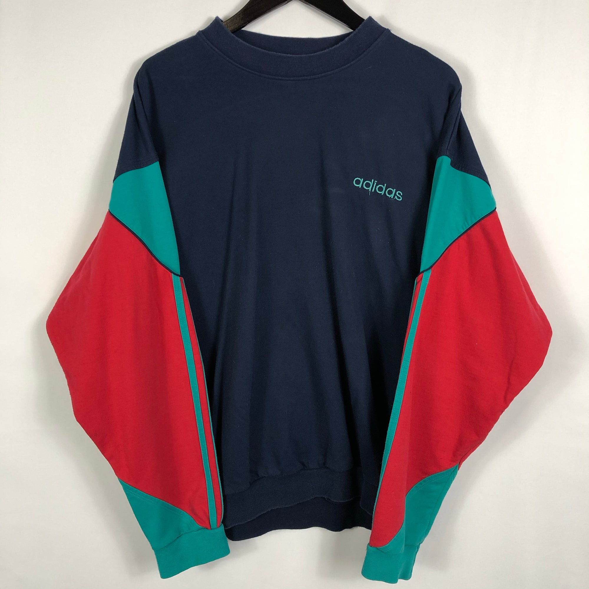 Vintage Adidas Tri-Colour Sweatshirt - Men’s Large/Women’s XL