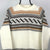 Vintage White Patterned Sweater - Men’s Small/Women’s Medium
