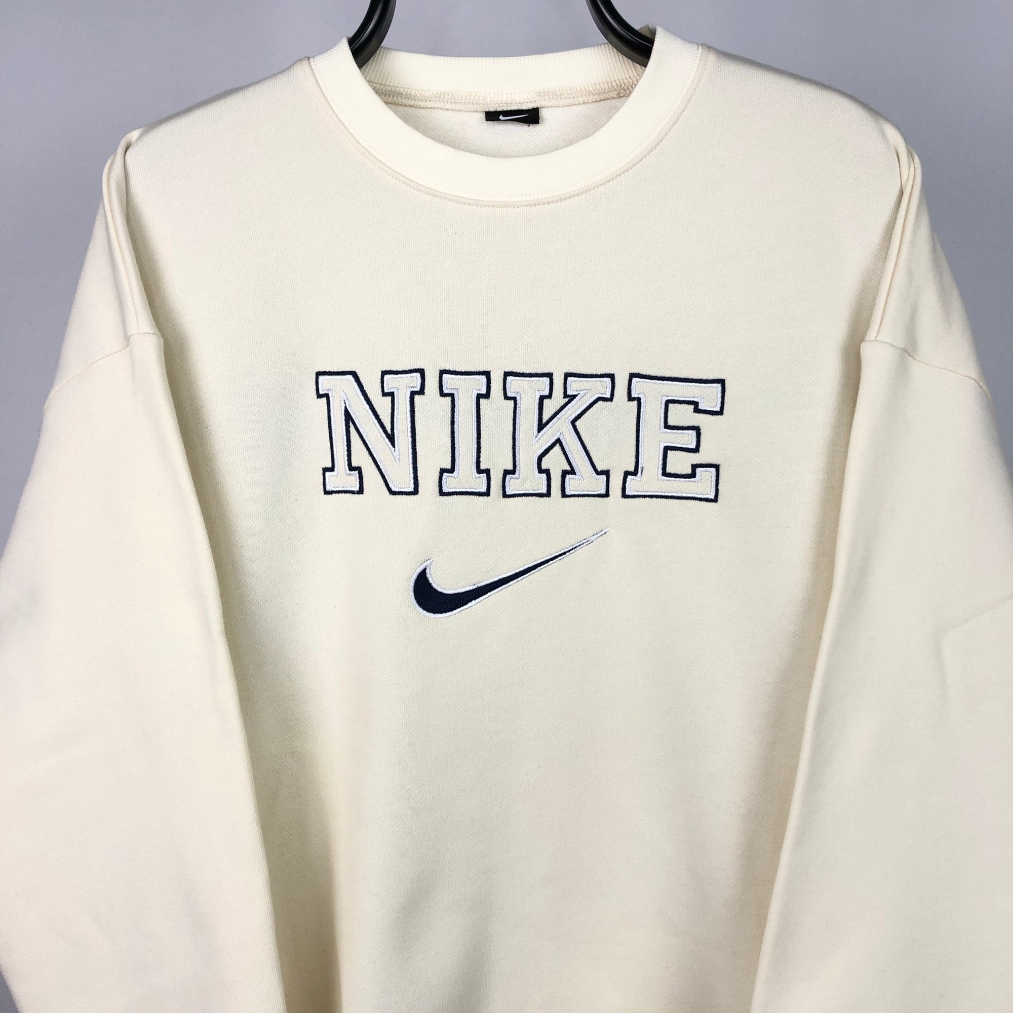 Nike Spellout Sweatshirt in Cream - Men's Large/Women's XL
