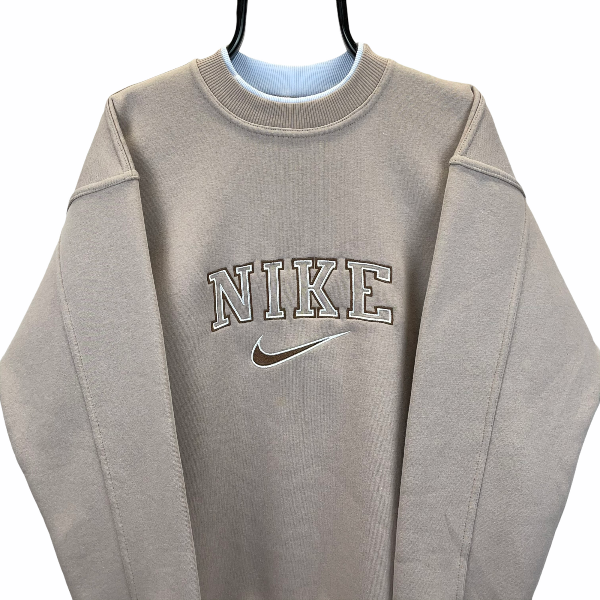 Nike Spellout Sweatshirt in Light Brown - Men's Medium/Women's Large