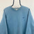 Vintage Nike Swoosh Sweatshirt in Duck Egg Blue - Men's Medium/Women's Large