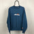 Vintage Ellesse Spellout Sweatshirt in Petrol Blue - Men’s Medium/Women’s Large