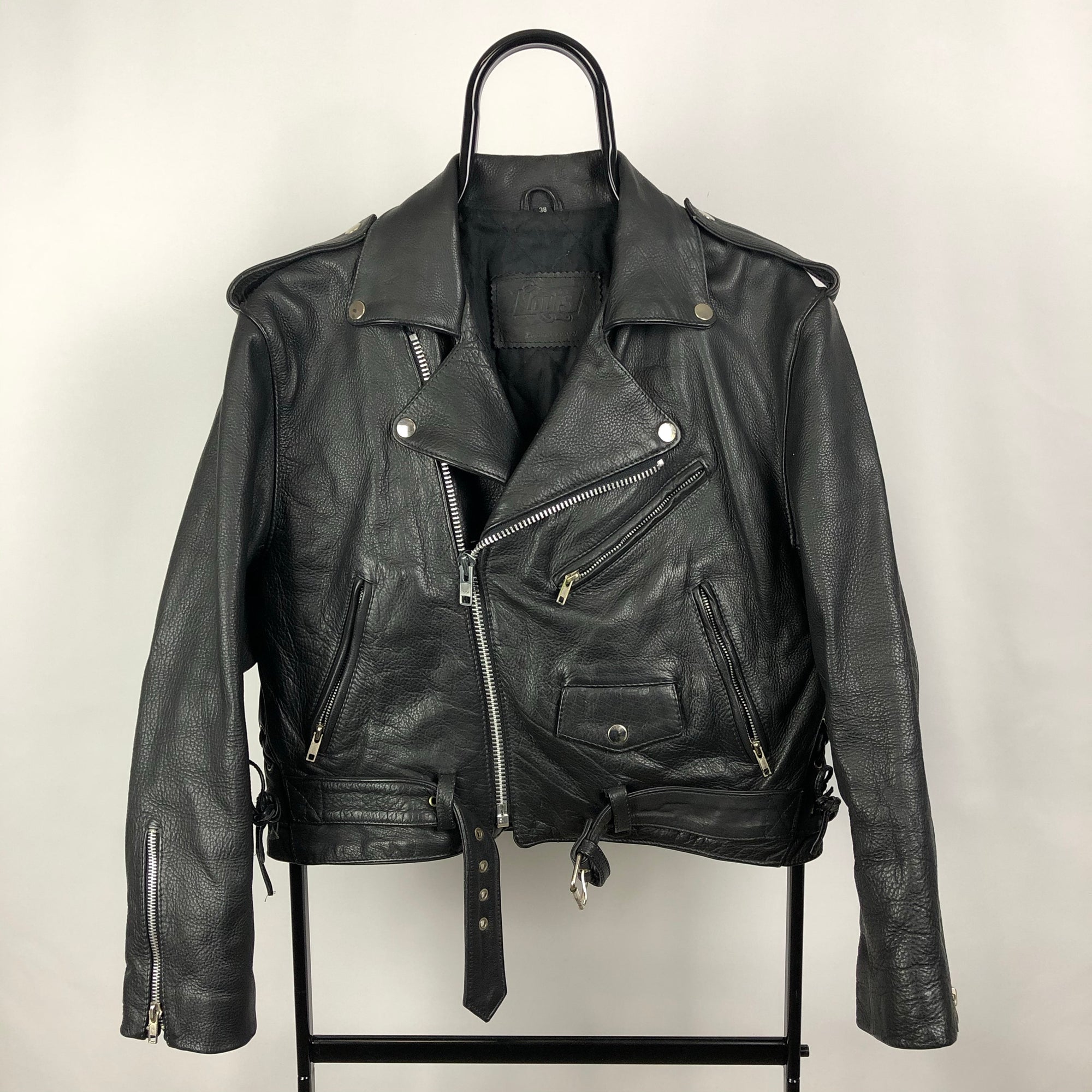 Vintage Leather Jacket in Black - Women’s Small