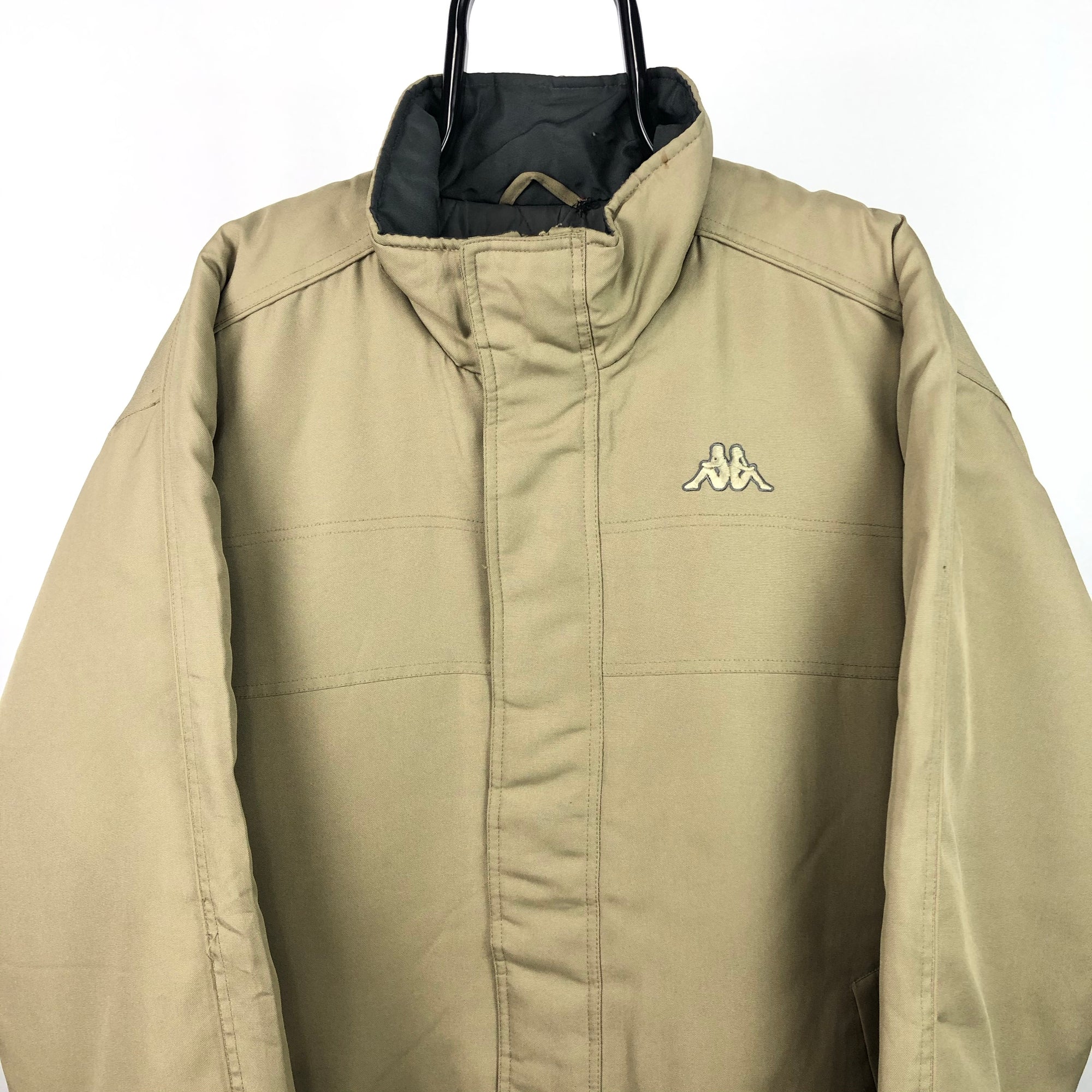 Vintage Kappa Padded Coat in Beige - Men’s XL/Women’s XXL