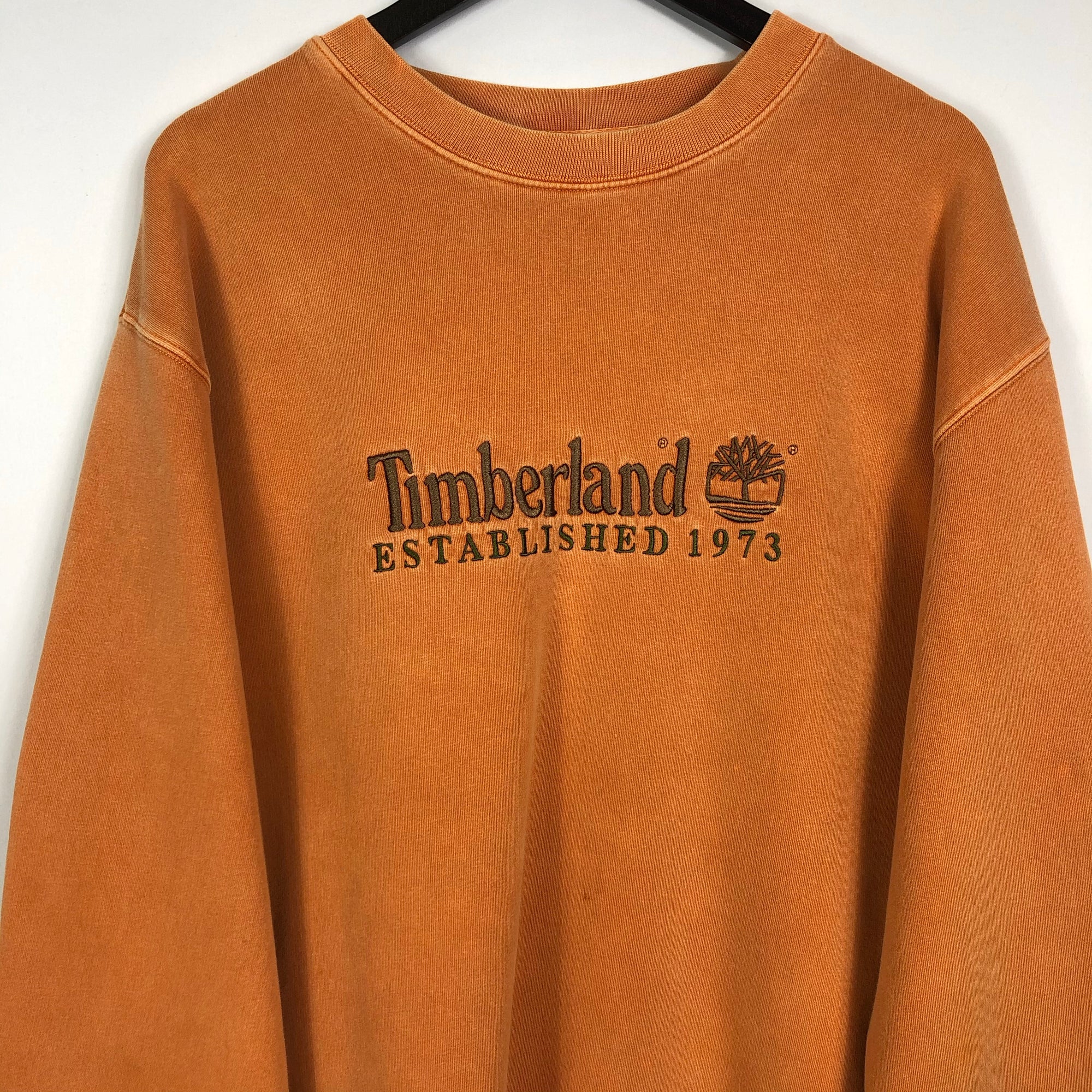Vintage Timberland Sweatshirt in Orange - Men’s XL/Women’s XXL