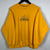 Vintage Adidas Spellout Sweatshirt in Yellow - Men's Medium/Women's Large