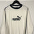 Vintage Puma Long Sleeved Tee in White & Navy - XL